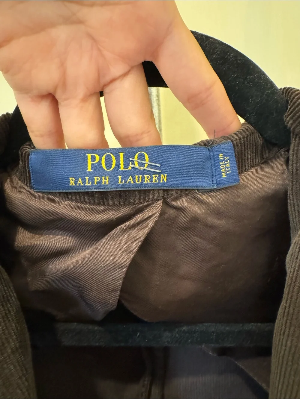 Polo Ralph Lauren Brown Corduroy Blazer Sport Coat Men’s 38R 2 Button Classic